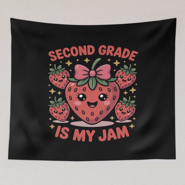 Item preview, Second Grade is My Jam Strawberry Second Grade Teacher designed and sold by LinlinsDemons.