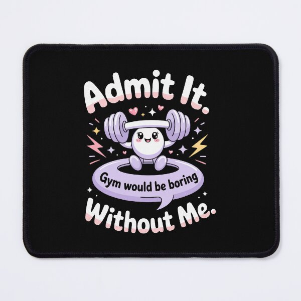 Item preview, Cute Barbell Character Funny Gym Admit It Phrase designed and sold by barrycantre11.