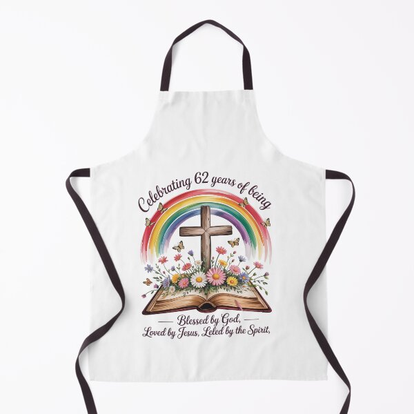 Item preview, Blessed By God For 62 Years Rainbow And Flowers Birthday designed and sold by HaileyRobel.