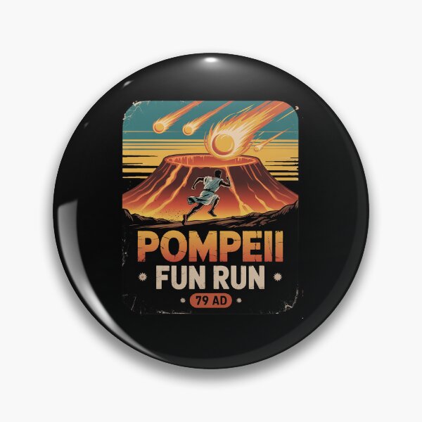Item preview, Funny Volcano Shirts Pompeii Fun Run - Geography Volcanologist Volcanology  designed and sold by DrewLeuschke.