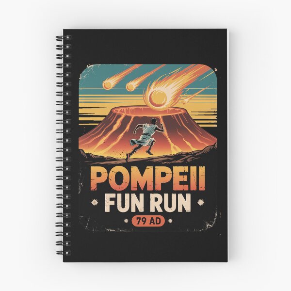 Item preview, Funny Volcano Shirts Pompeii Fun Run - Geography Volcanologist Volcanology  designed and sold by DrewLeuschke.