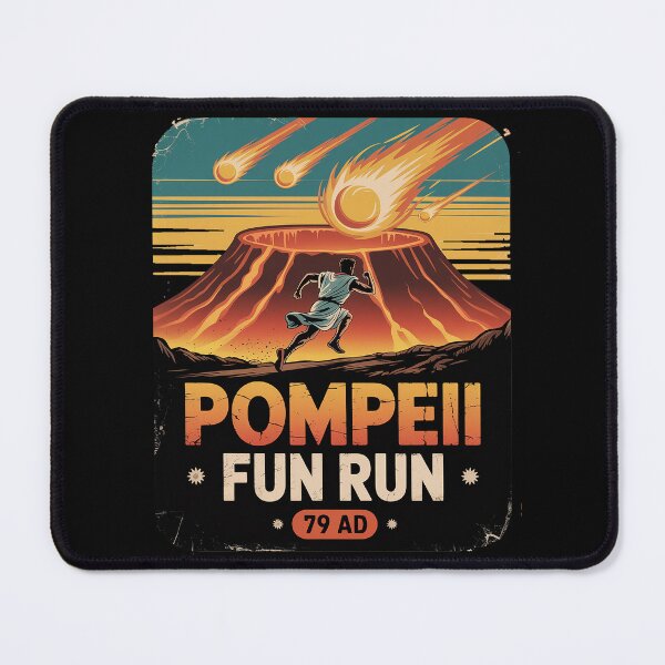 Item preview, Funny Volcano Shirts Pompeii Fun Run - Geography Volcanologist Volcanology designed and sold by DrewLeuschke.