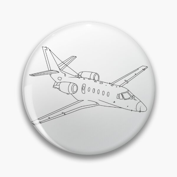 Item preview, Cessna Citation Jet Sketch Aviation Art  designed and sold by skye-studio.