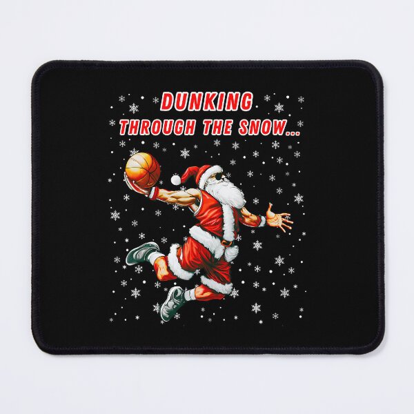 Item preview, Dunking Through The Snow Funny Santa Claus Basketball Player designed and sold by RosaliaAmber.
