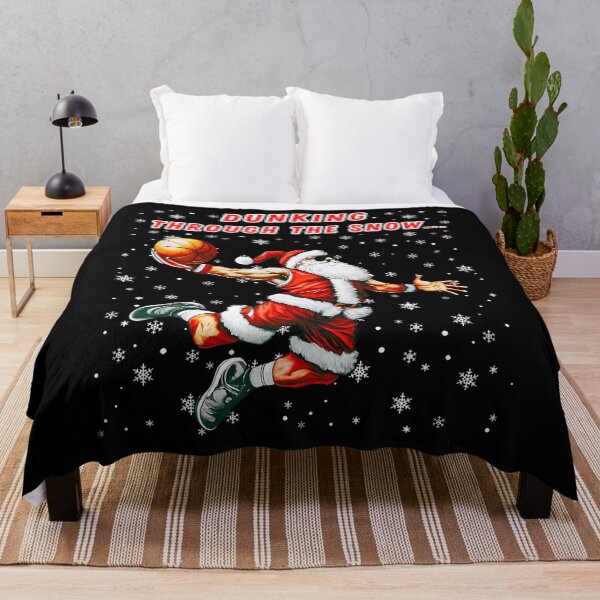 Item preview, Dunking Through The Snow Funny Santa Claus Basketball Player designed and sold by RosaliaAmber.