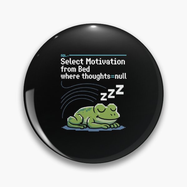Item preview, Select Sleepy – Funny SQL Pixel Frog Dev designed and sold by LinlinsDemons.