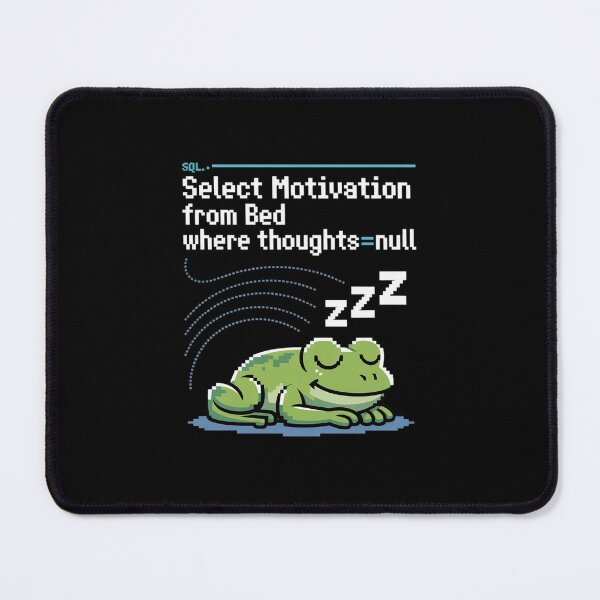 Item preview, Select Sleepy – Funny SQL Pixel Frog Dev designed and sold by LinlinsDemons.