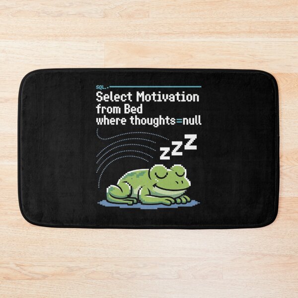 Item preview, Select Sleepy – Funny SQL Pixel Frog Dev designed and sold by LinlinsDemons.