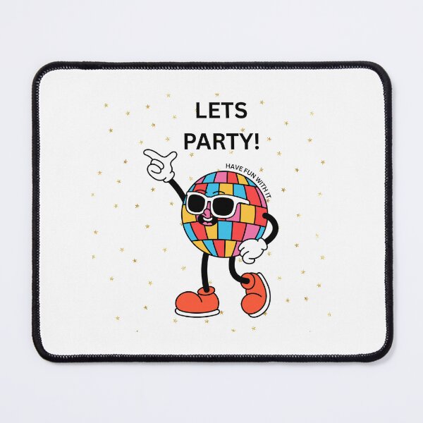 Item preview, LET’S PARTY! Disco Ball T-— Retro Fun Graphic designed and sold by Wellness Studios.