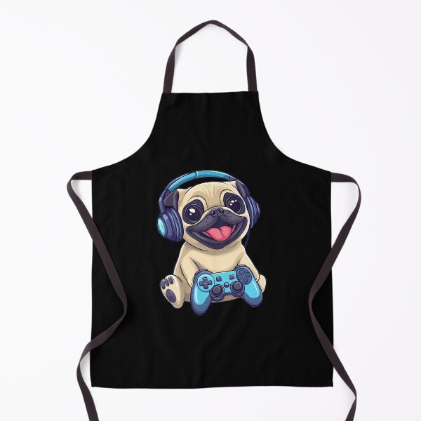 Item preview, Dog Pug Playing Video Games Funny Gamer designed and sold by EileenDeana.