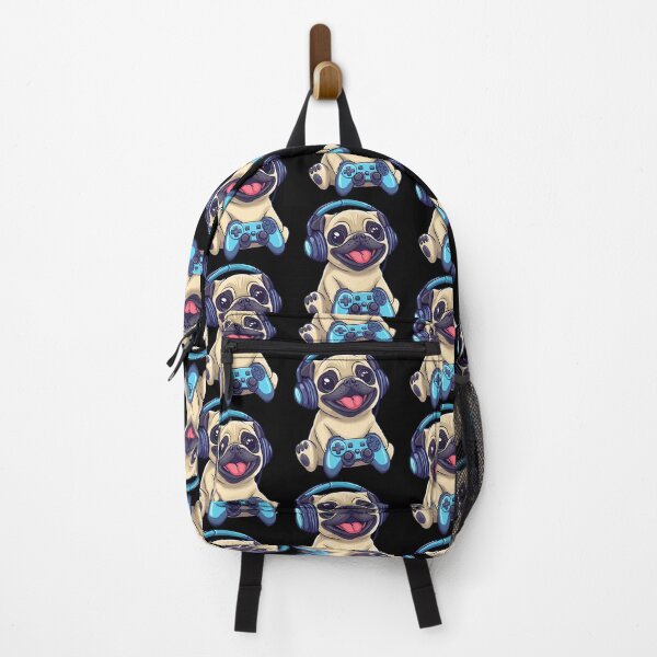 Item preview, Dog Pug Playing Video Games Funny Gamer designed and sold by EileenDeana.