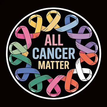 Artwork thumbnail, All Cancer Matter Colorful Ribbons Cancer Awareness by RopboxRone