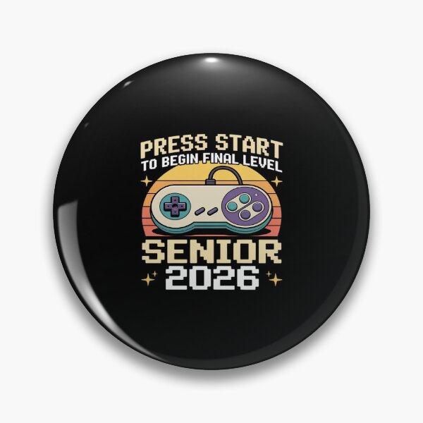Item preview, Senior 2026 Gamer Mode On Press Start Final Level Time designed and sold by LinlinsDemons.