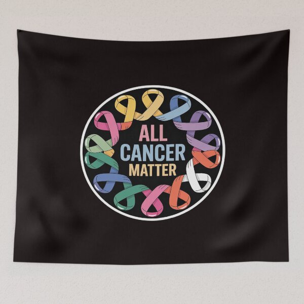 Item preview, All Cancer Matter Colorful Ribbons Cancer Awareness designed and sold by RopboxRone.