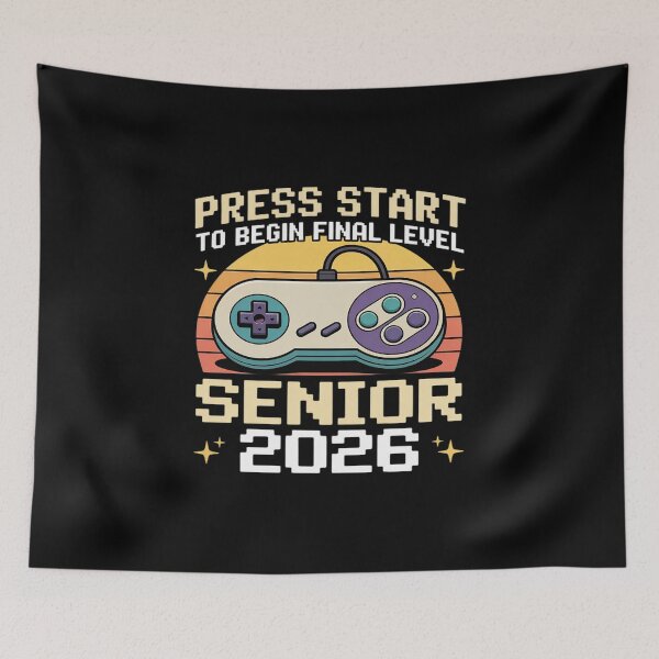 Item preview, Senior 2026 Gamer Mode On Press Start Final Level Time designed and sold by LinlinsDemons.