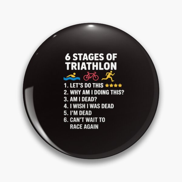 Item preview, 6 Stages Of Triathlon - Athlete Running Swimming Bicycling designed and sold by RopboxRone.