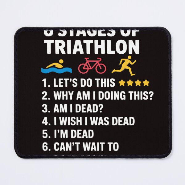 Item preview, 6 Stages Of Triathlon - Athlete Running Swimming Bicycling designed and sold by RopboxRone.