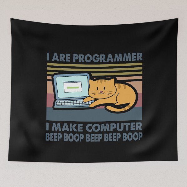 Item preview, I are Programmer I Make Computer Beep Boop Beep Beep Boop Vintage Shirt  designed and sold by EdvardSoderberg.