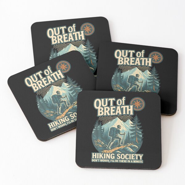 Item preview, Out Of Breath Hiking Society Funny For Nature Lovers designed and sold by PatsyMargie.