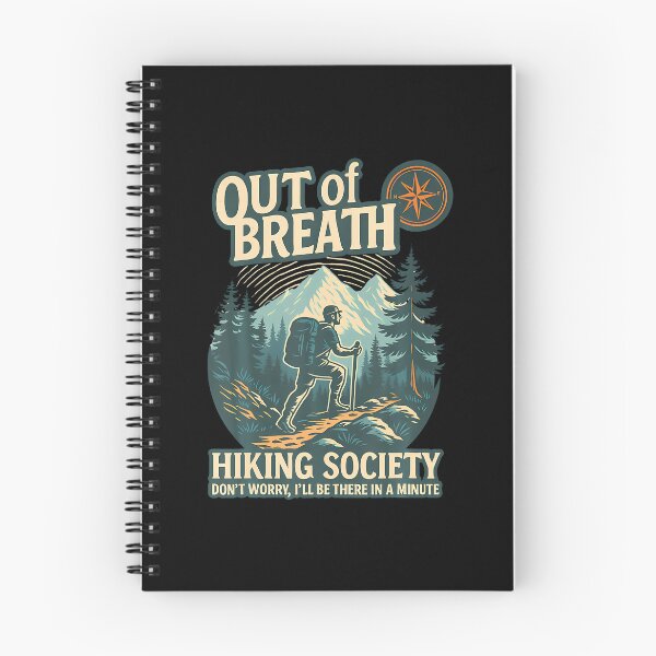 Item preview, Out Of Breath Hiking Society Funny For Nature Lovers designed and sold by PatsyMargie.