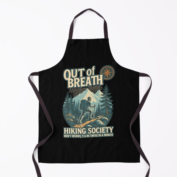 Item preview, Out Of Breath Hiking Society Funny For Nature Lovers designed and sold by PatsyMargie.