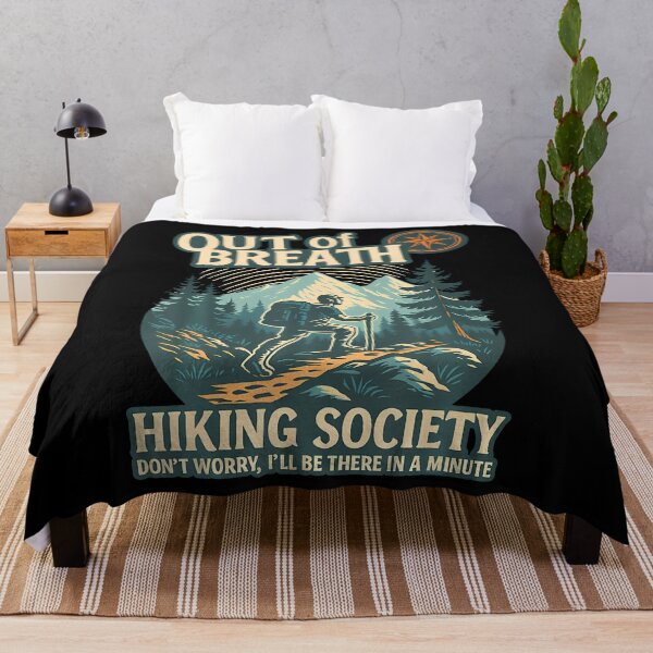 Item preview, Out Of Breath Hiking Society Funny For Nature Lovers designed and sold by PatsyMargie.