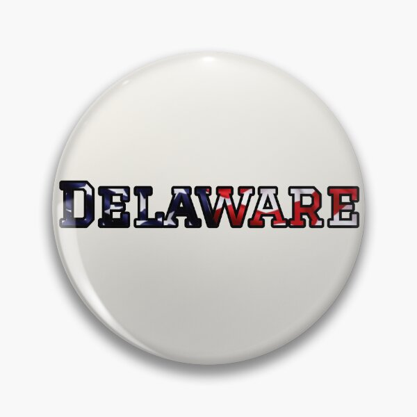 Item preview, Delaware USA Flag Typography – Patriotic Stars and Stripes American Pride Design designed and sold by Long Family Gifts.