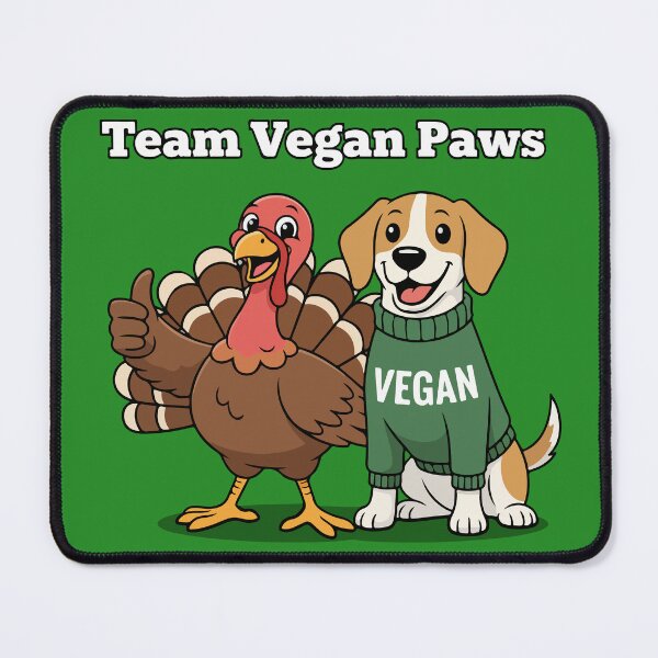 Item preview, Team Vegan Paws | Thanksgiving Dog designed and sold by SillyPawsStudio.