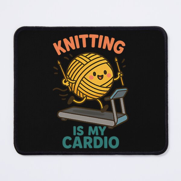 Item preview, Knitting Is My Cardio Funny Yarn Lover Design designed and sold by PatsyMargie.