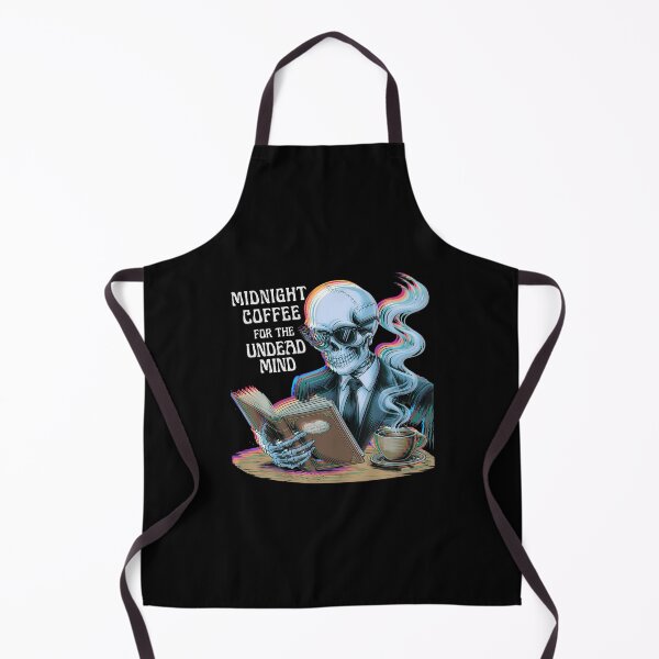 Item preview, Midnight Coffee Undead Mind Skeleton Reading Book Caffeine designed and sold by MarionCharleen.