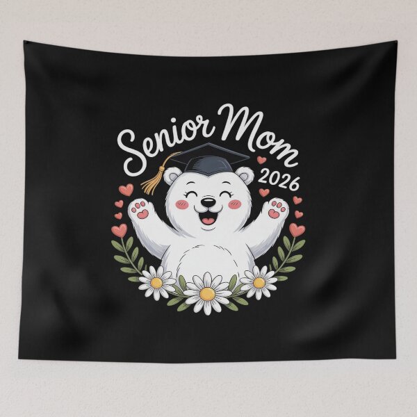 Item preview, Senior Mom Class of 2026 Cute Bear Graduation designed and sold by velltoons.