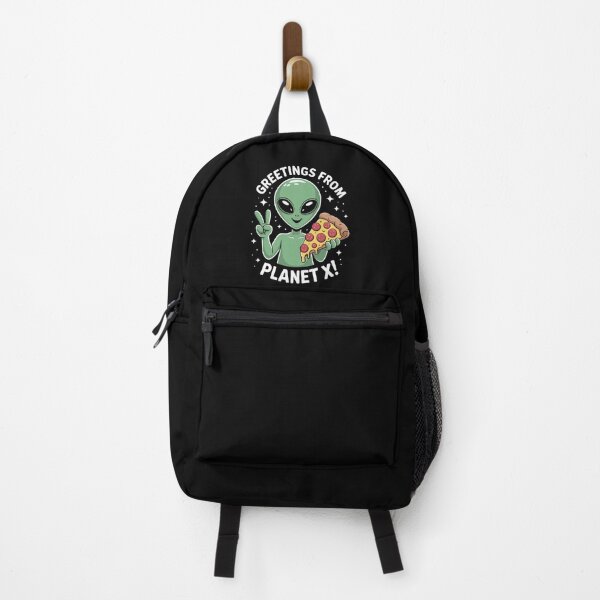 Item preview, Funny Alien Head Eating Pizza UFO Extraterrestrial designed and sold by HaileyRobel.