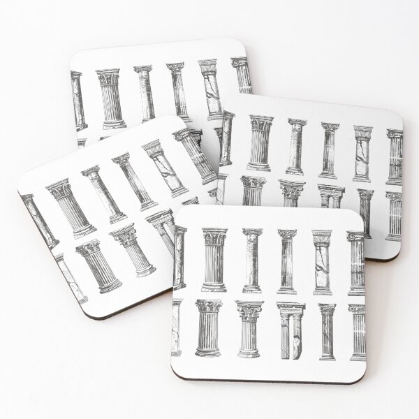 Item preview, Ancient Architecture Columns – Vintage Classical Pillar Illustration Set designed and sold by FiendDoll.