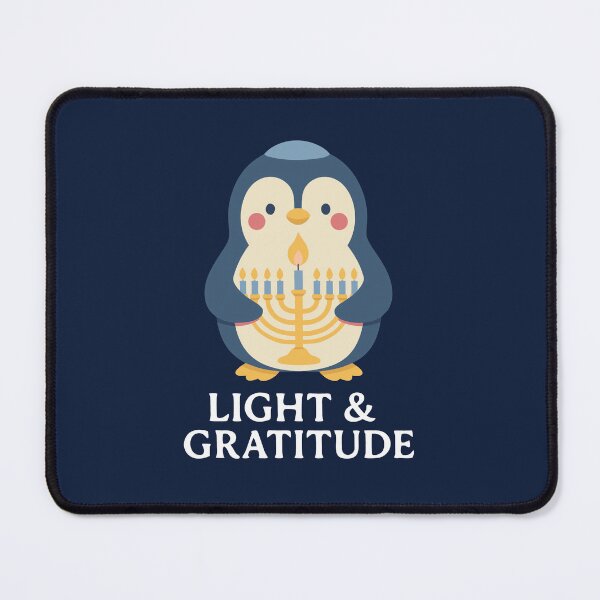 Item preview, Light & Gratitude – Kawaii Menorah Penguin designed and sold by Thank-HaShem.