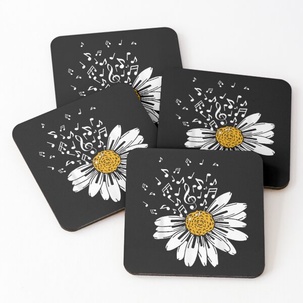 Item preview, Daisy Flower Music Notes Clef Music Teacher Music Lover designed and sold by Hili1978.