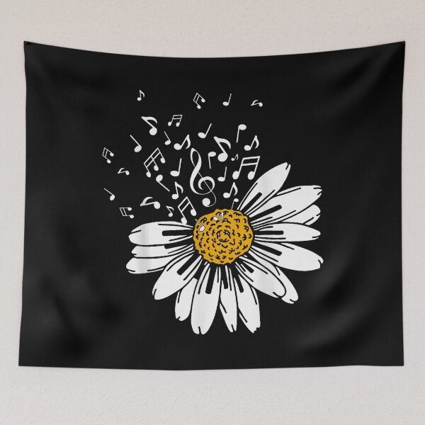 Item preview, Daisy Flower Music Notes Clef Music Teacher Music Lover designed and sold by Hili1978.