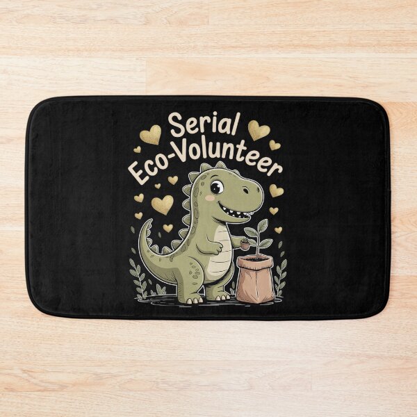 Item preview, Serial Eco-Volunteer Dinosaur Cartoon Planting Trees designed and sold by velltoons.