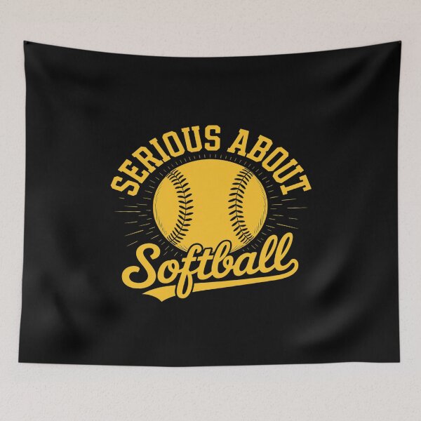 Item preview, Serious About Softball Softball Player designed and sold by velltoons.