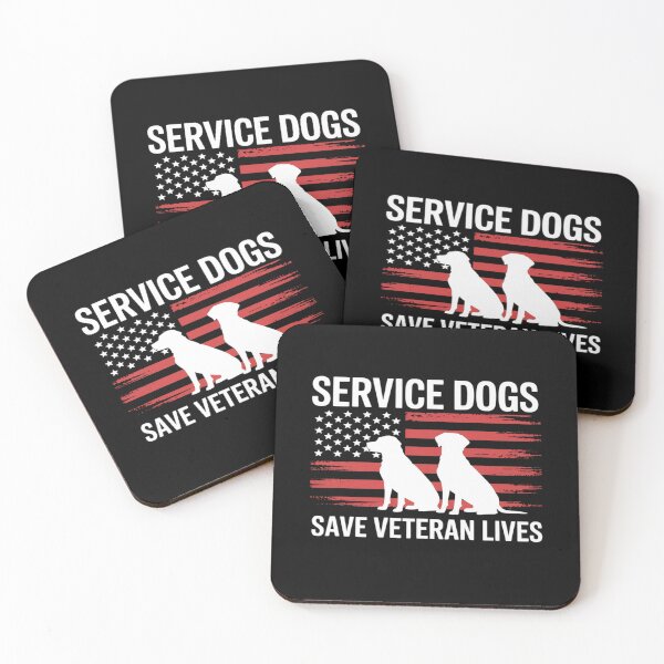 Item preview, Service Dogs Save Veteran Lives American Flag Veterans Day designed and sold by velltoons.