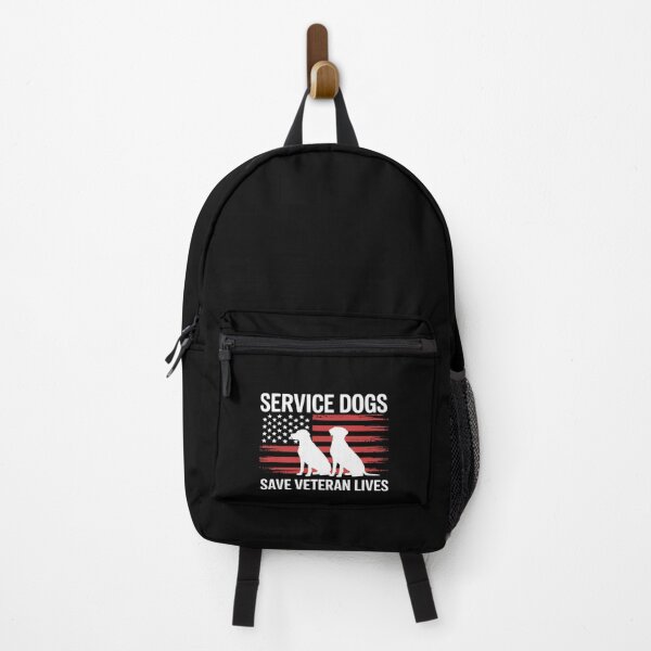 Item preview, Service Dogs Save Veteran Lives American Flag Veterans Day designed and sold by velltoons.