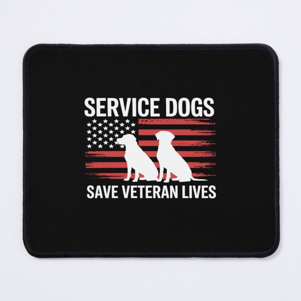 Item preview, Service Dogs Save Veteran Lives American Flag Veterans Day designed and sold by velltoons.