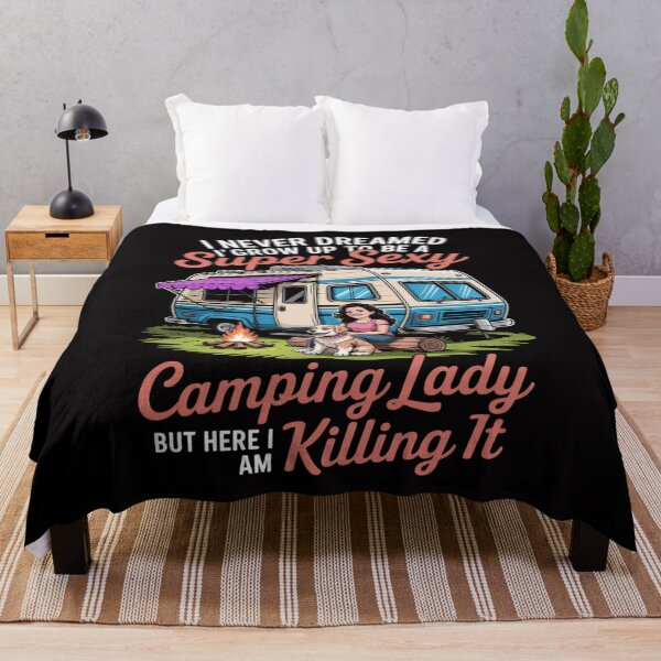 Item preview, Saying Outdoor Camping Lady Adventure Holiday Women designed and sold by Silicula.