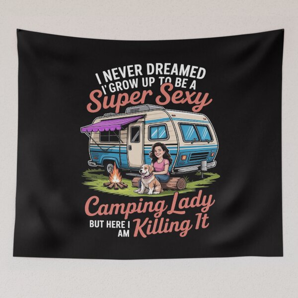 Item preview, Saying Outdoor Camping Lady Adventure Holiday Women designed and sold by Silicula.