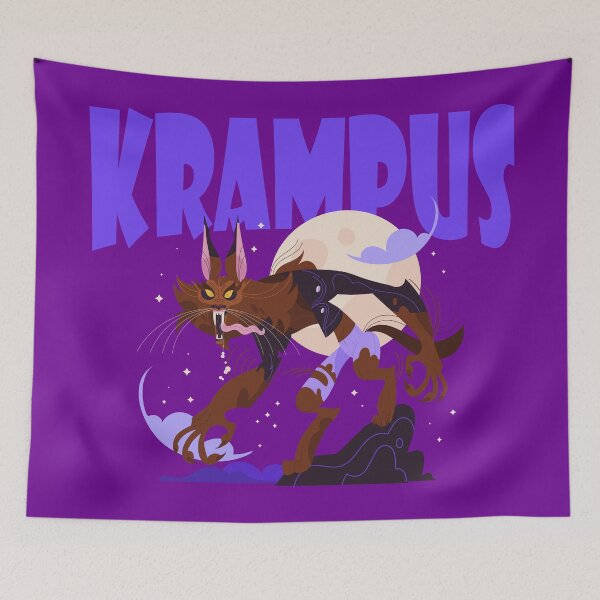 Item preview, KRAMPUS NIGHT - MERRY CHRISTMAS - MONSTER designed and sold by CuPensky.