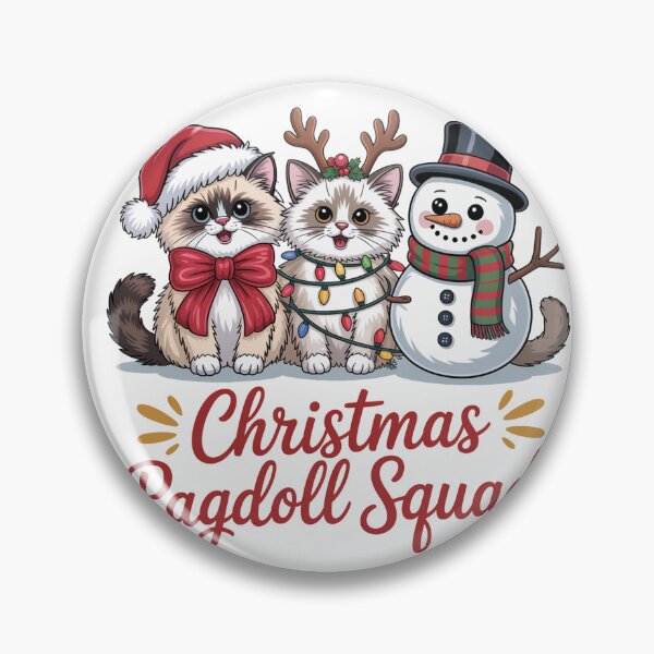 Item preview, Ragdoll cat merry Christmas Santa squad designed and sold by kaka8888.