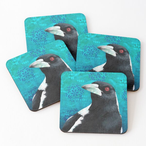 Item preview, Judging You - Magpie Portrait designed and sold by TinyRed SpiralArt.