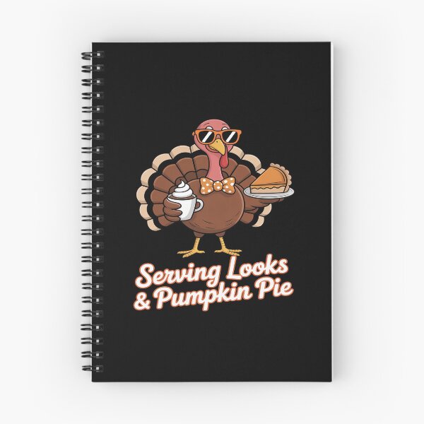 Item preview, Serving Looks & Pumpkin Pie Coffee Bow Thanksgiving Turkey designed and sold by velltoons.