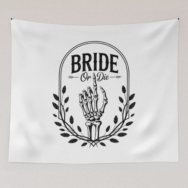 Item preview, Bride Or Die Skeleton Hand Gothic Bachelorette Party designed and sold by DrewLeuschke.