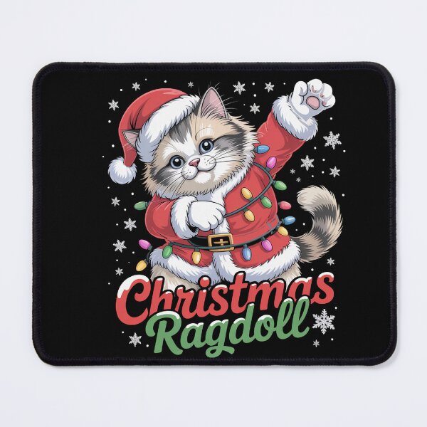 Item preview, Ragdoll cat merry Christmas Santa designed and sold by kaka8888.