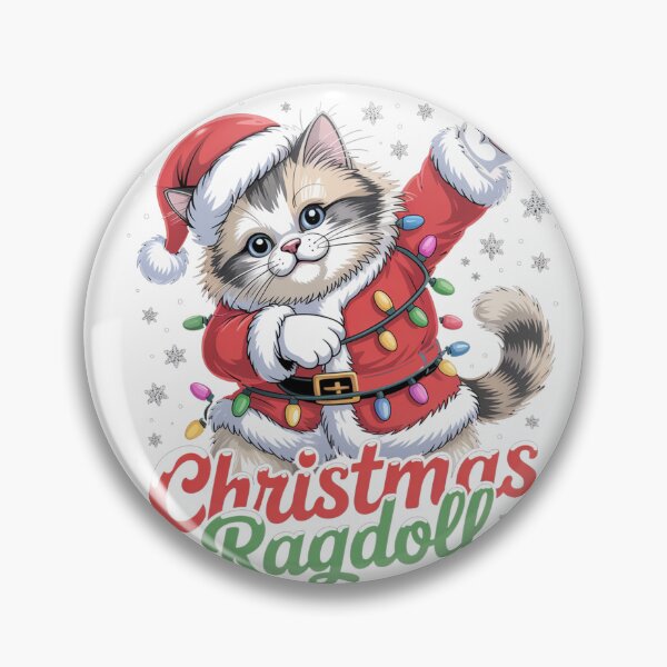 Item preview, Ragdoll cat merry Christmas Santa designed and sold by kaka8888.